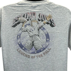 Vintage 90s Distressed Eskimo Joes T Shirt Oklahoma Football USA Gray L Large